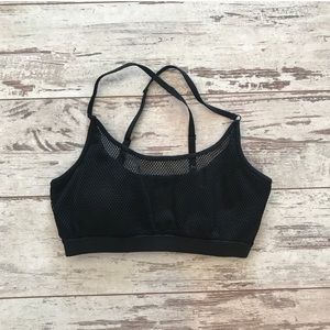 NWOT Black mesh bralette
